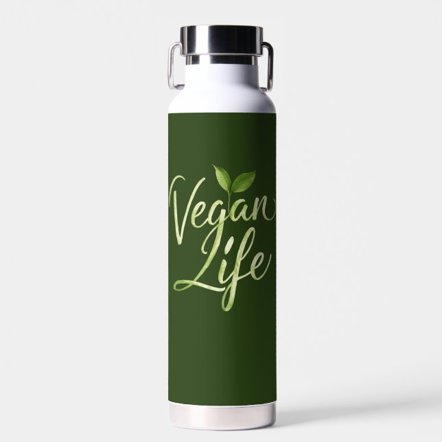 Veganes Leben Trinkflasche (Vorne)