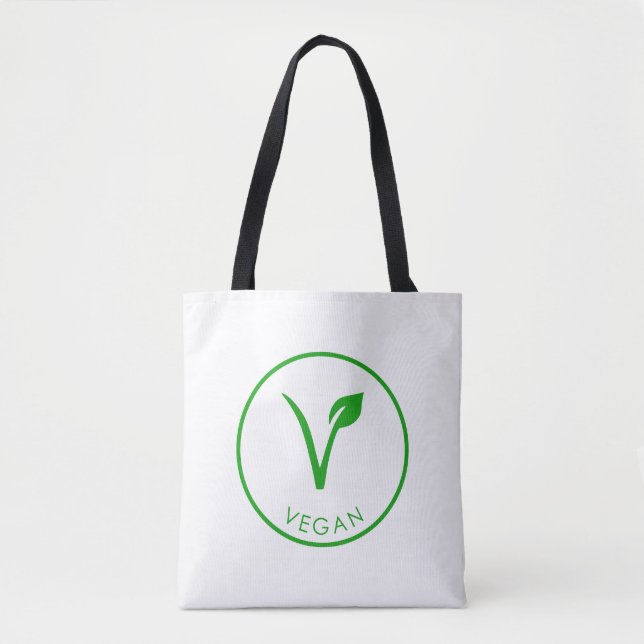 Veganes Logo | Veganes Umweltzeichen | Veganes Sym (Vorderseite)