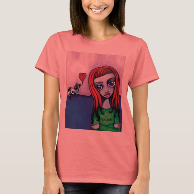Veganes Mädchen T-Shirt (Vorderseite)
