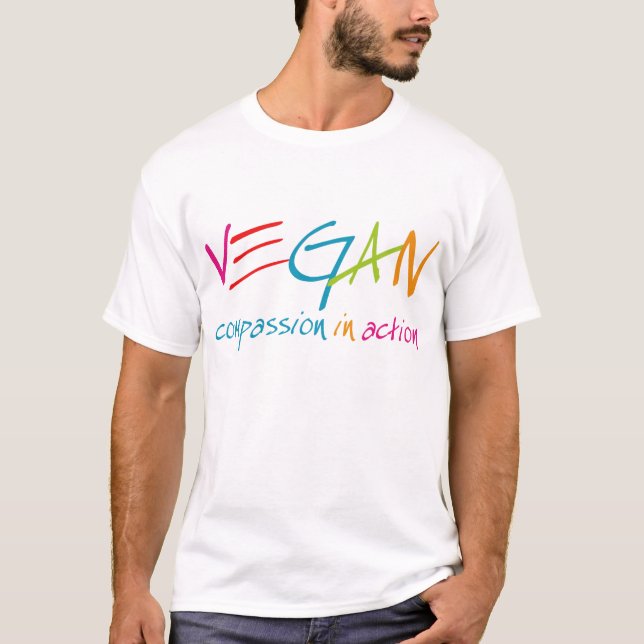 Veganes Mitleid im Aktions-T - Shirt (Vorderseite)
