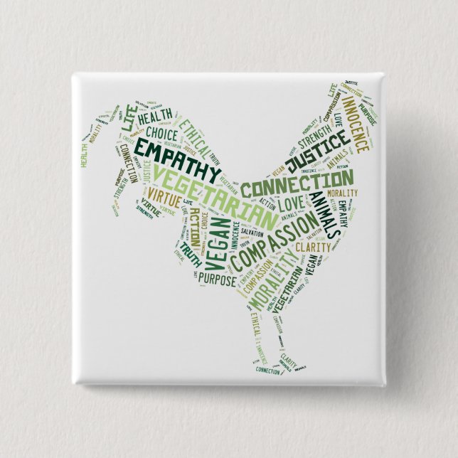 Veganes Mosaik Button (Vorderseite)