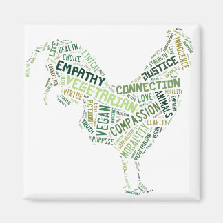 Veganes Mosaik Magnet