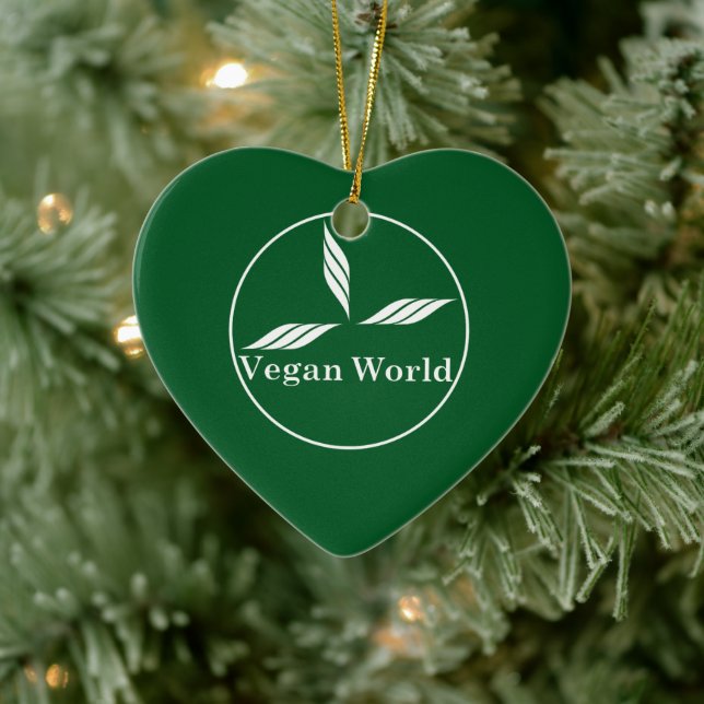 Veganes neues Design/Logo Keramik Ornament (Baum)