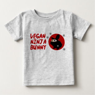 Veganes Ninja Häschen Baby T-shirt