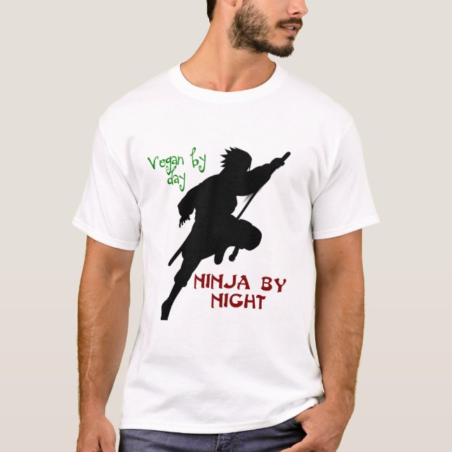 Veganes Ninja T-Shirt (Vorderseite)