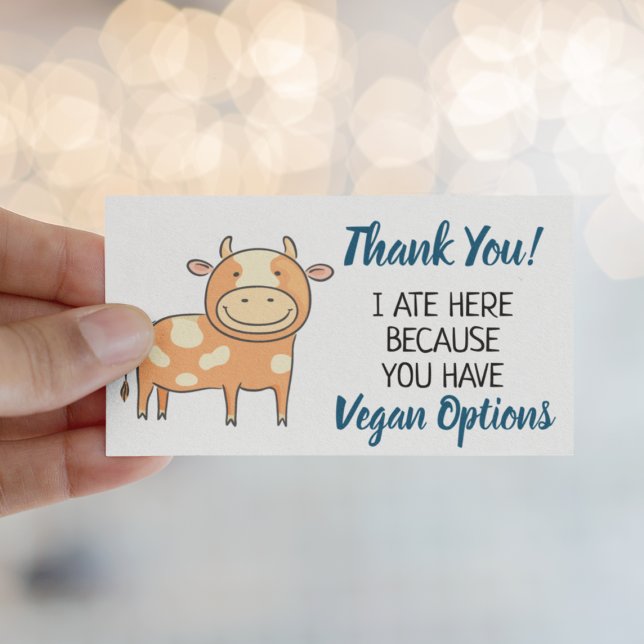 Veganes Outreach-Restaurant Dankeschön Karte (Von Creator hochgeladen)