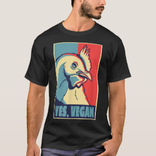 Veganes Poster , Veganer & Vegetarier Hühnerfisch T-Shirt