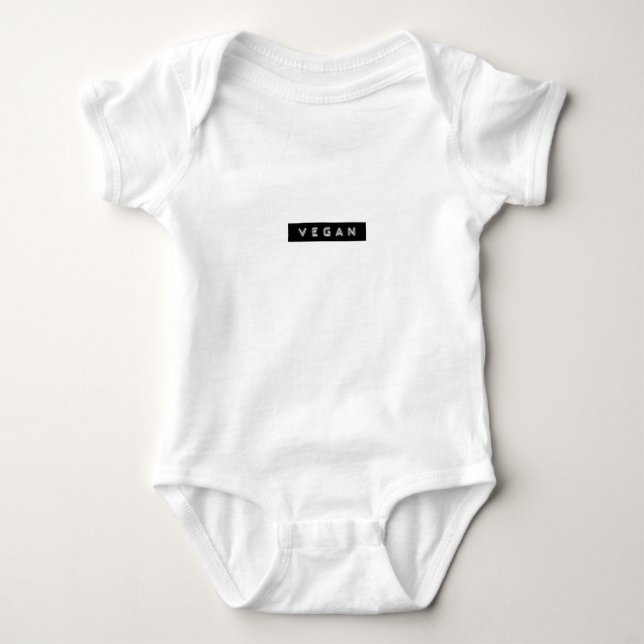 Veganes prägeartiges Entwurfst-shirt Baby Strampler (Vorderseite)