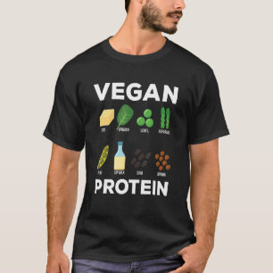 Veganes Protein Vegetarische Gemüse Pflanze basier T-Shirt
