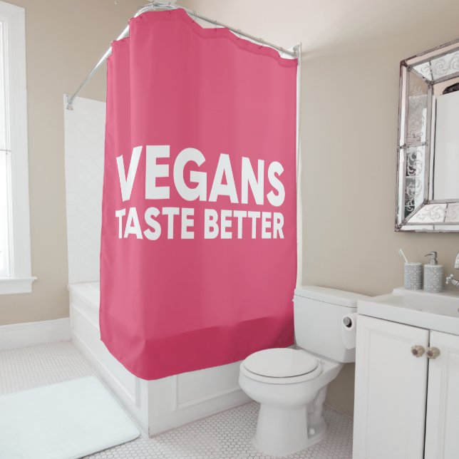 Veganes Rechtsmittel Duschvorhang (Beispiel)