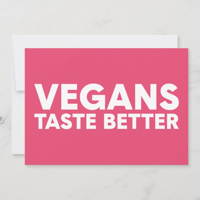 Veganes Rechtsmittel Einladung (Vorderseite)