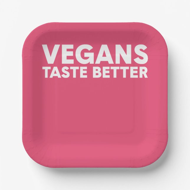 Veganes Rechtsmittel Pappteller (Vorderseite)
