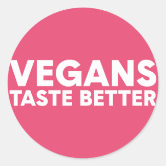 Veganes Rechtsmittel Runder Aufkleber