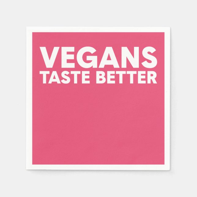 Veganes Rechtsmittel Serviette (Vorderseite)