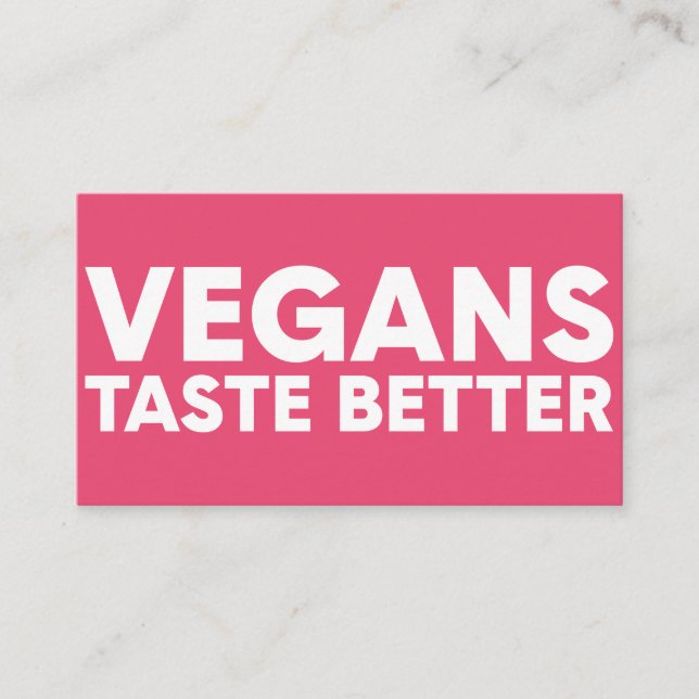 Veganes Rechtsmittel Visitenkarte (Vorderseite)