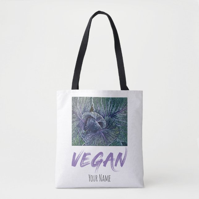Veganes Rotes Cabbage Vintages Geschenk (Vorderseite)