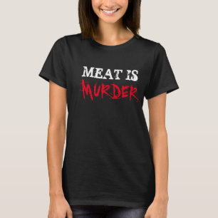 Veganes Shirt FLEISCH IST MORD Vegetarier-T-Shirt