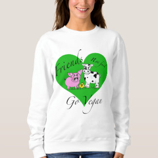 Veganes Sweatshirt Nahrung der Freunde nicht