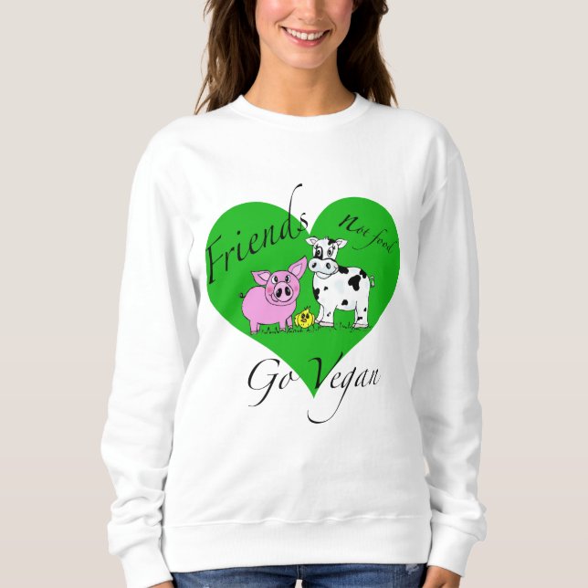 Veganes Sweatshirt Nahrung der Freunde nicht (Vorderseite)