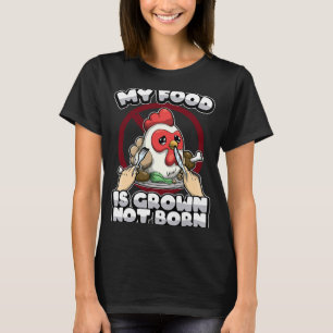 Veganes Vegetarier mein Essen wird nicht gezüchtet T-Shirt