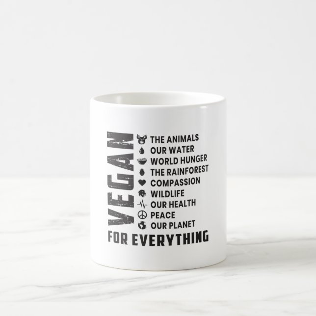 Veganes Vegetarisches Gemüse Veganismus Funny Gift Kaffeetasse (Mittel)