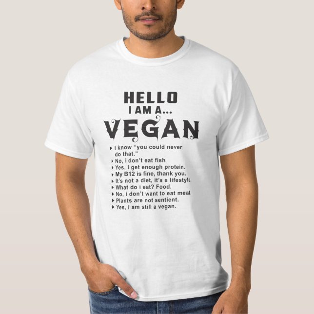 Veganes Vegetarisches Gemüse Veganismus Funny Gift T-Shirt (Vorderseite)