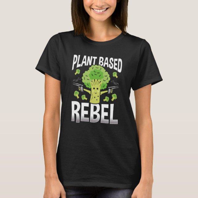 Veganismus auf der Grundlage von Pflanze T-Shirt (Vorderseite)