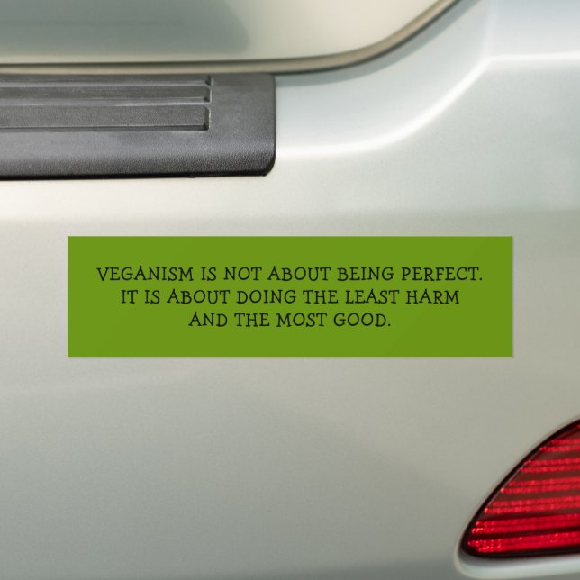 Veganismus bedeutet nicht, perfekt zu sein. autoaufkleber (Auf Auto)