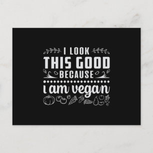 Veganismus Tierrechte Veggie Veganes Funny Gift Postkarte