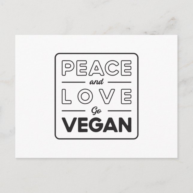 Veganismus Vegan Vegetarier Gemüse Funny Geschenk Postkarte (Vorderseite)