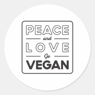 Veganismus Vegan Vegetarier Gemüse Funny Geschenk Runder Aufkleber