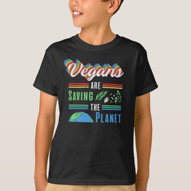 Veganismus Veggie Gemüse Vegane Tiere Geschenk Ide T-Shirt (Vorderseite)