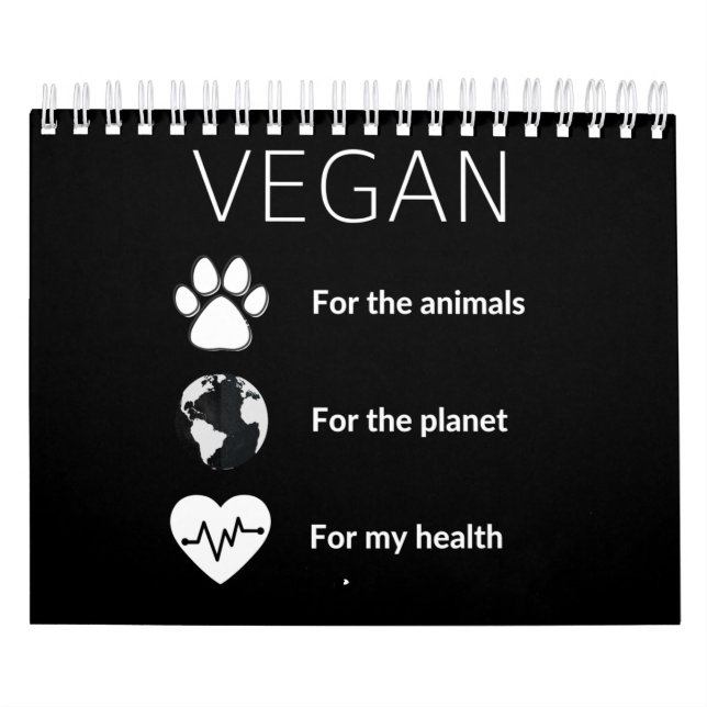 Vegano por los animales| Vegan für Tiere Kalender (Titelbild)