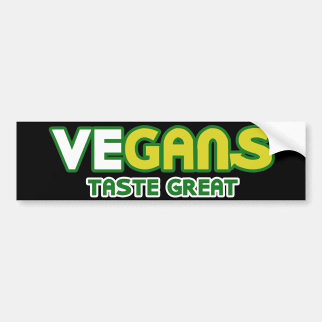 Vegans kosten Great Parody Autoaufkleber (Vorne)