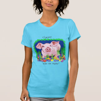 Vegans machen mich glücklich! Niedliches T-Shirt