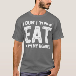 Veganuar Ich esse meine Heimat nicht veganen Monat T-Shirt