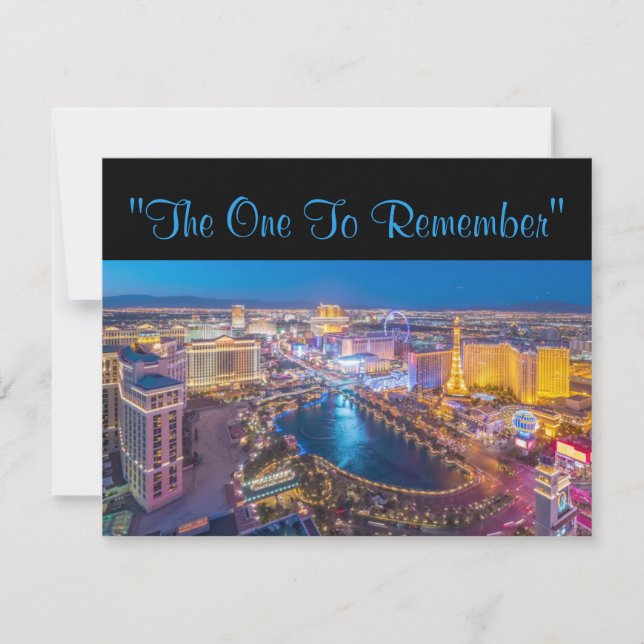 Vegas 40. Geburtstag Einladung (Vorderseite)