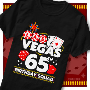 Vegas 65. Geburtstagsgruppe Casino Party passend g T-Shirt
