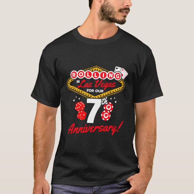 Vegas 7. Geburtstag Las T-Shirt (Vorderseite)