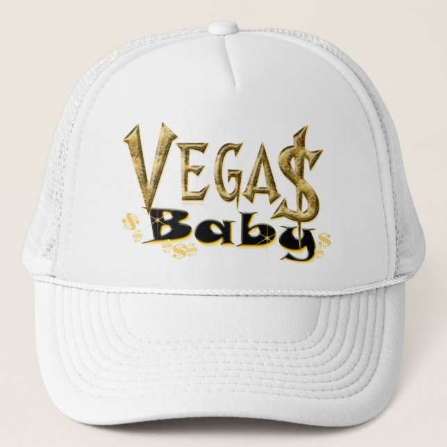 Vegas-Baby-Hut Truckerkappe (Vorderseite)