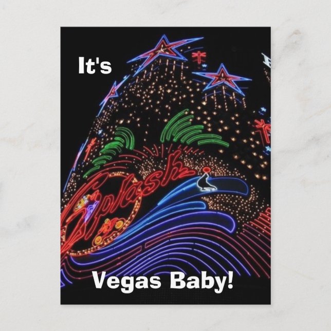Vegas Baby! Postkarte (Vorderseite)