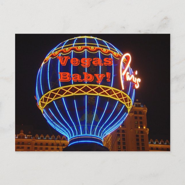 Vegas Baby! Postkarte (Vorderseite)