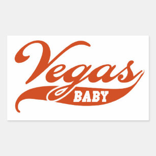 Vegas Baby Rechteckiger Aufkleber