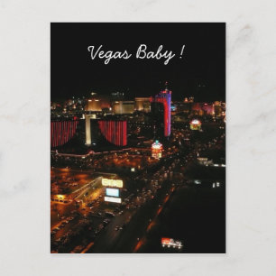 Vegas-Babystreifen Postkarte