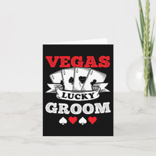 Vegas Bachelor Party Verheiratet in Vegas Groom Sq Karte