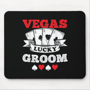 Vegas Bachelor Party Verheiratet in Vegas Groom Sq Mousepad