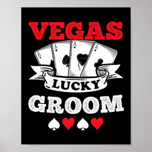 Vegas Bachelor Party Verheiratet in Vegas Groom Sq Poster