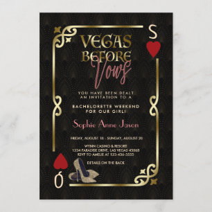 Vegas Before Vows Casino Great Gatsby Bachelorette Einladung