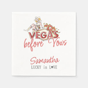 Vegas Before Vows Casino Serviette