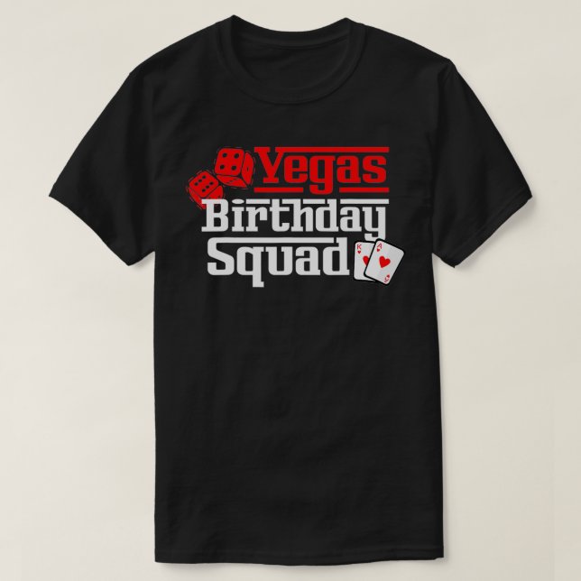 Vegas Birthday Squad T-Shirt (Design vorne)
